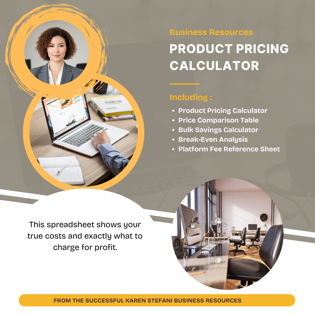 Product Pricing Calculator Spreadsheet - Calculate Profit Margins